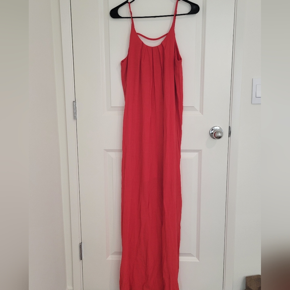 THML Spaghetti Strap Slit Maxi Dress Size Small